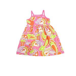 Hanna Andersson Girls 3T  Pink Floral Paisley Pullover Sun Dress 2155